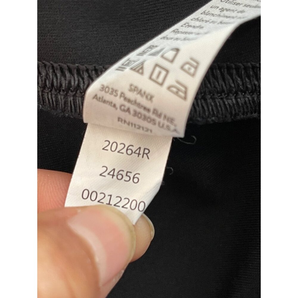 SPANX High Rise Ponte Knit Leggings Black Style 20264R - Picture 11 of 13